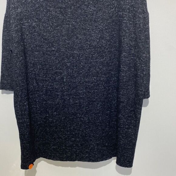 Philosophy Women's Pearl Studded Blouse Top Half Sleeve Charcoal Gray Medium - Picture 6 of 9